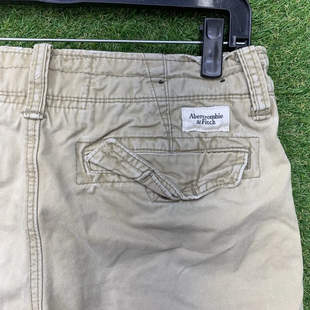 Abercrombie & Fitch Shorts Mens 30 Beige Heavy Chino Shorts Military A13 Beach